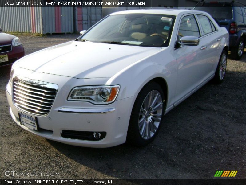 Ivory Tri-Coat Pearl / Dark Frost Beige/Light Frost Beige 2013 Chrysler 300 C