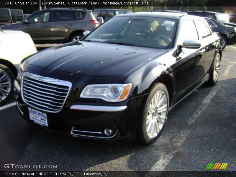 Gloss Black / Dark Frost Beige/Light Frost Beige 2013 Chrysler 300 C Luxury Series