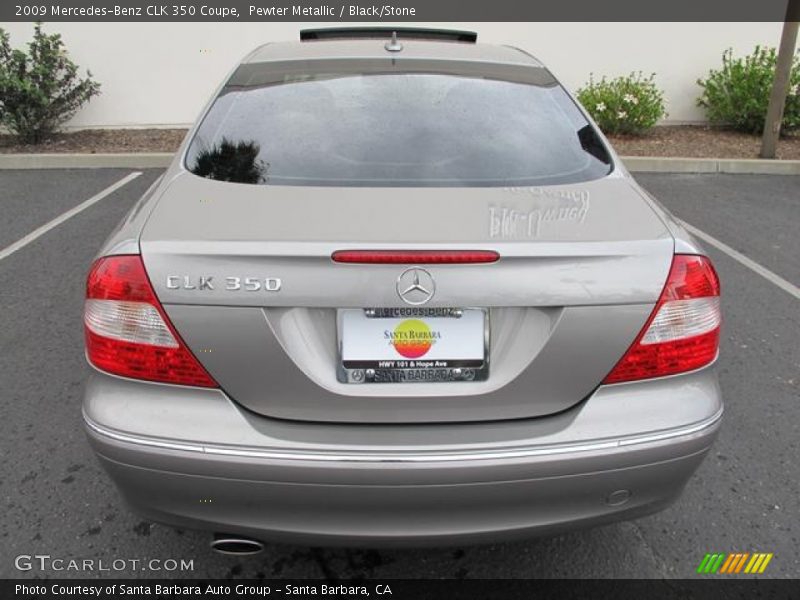 Pewter Metallic / Black/Stone 2009 Mercedes-Benz CLK 350 Coupe