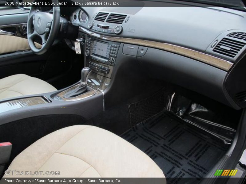 Black / Sahara Beige/Black 2008 Mercedes-Benz E 550 Sedan