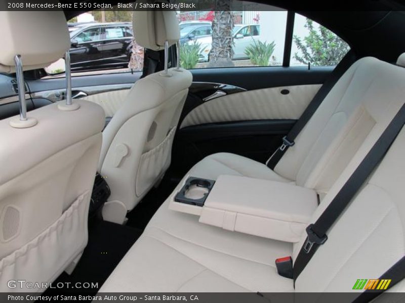 Black / Sahara Beige/Black 2008 Mercedes-Benz E 550 Sedan