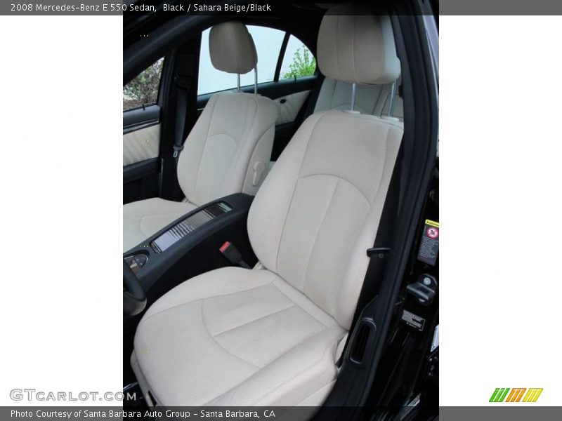 Black / Sahara Beige/Black 2008 Mercedes-Benz E 550 Sedan