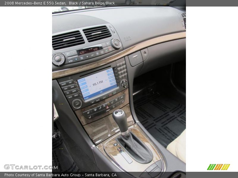 Black / Sahara Beige/Black 2008 Mercedes-Benz E 550 Sedan