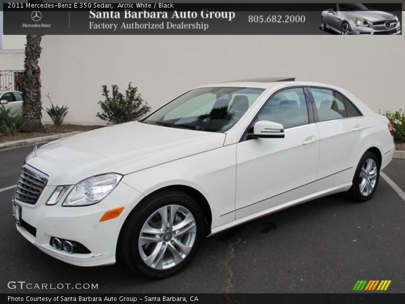 Arctic White / Black 2011 Mercedes-Benz E 350 Sedan