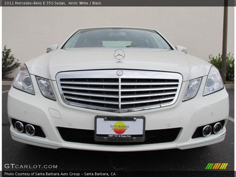 Arctic White / Black 2011 Mercedes-Benz E 350 Sedan