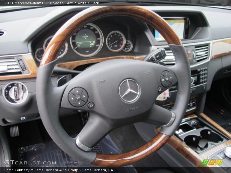 Arctic White / Black 2011 Mercedes-Benz E 350 Sedan
