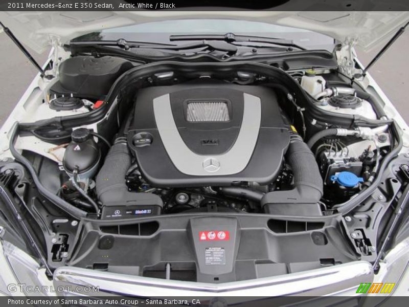 Arctic White / Black 2011 Mercedes-Benz E 350 Sedan