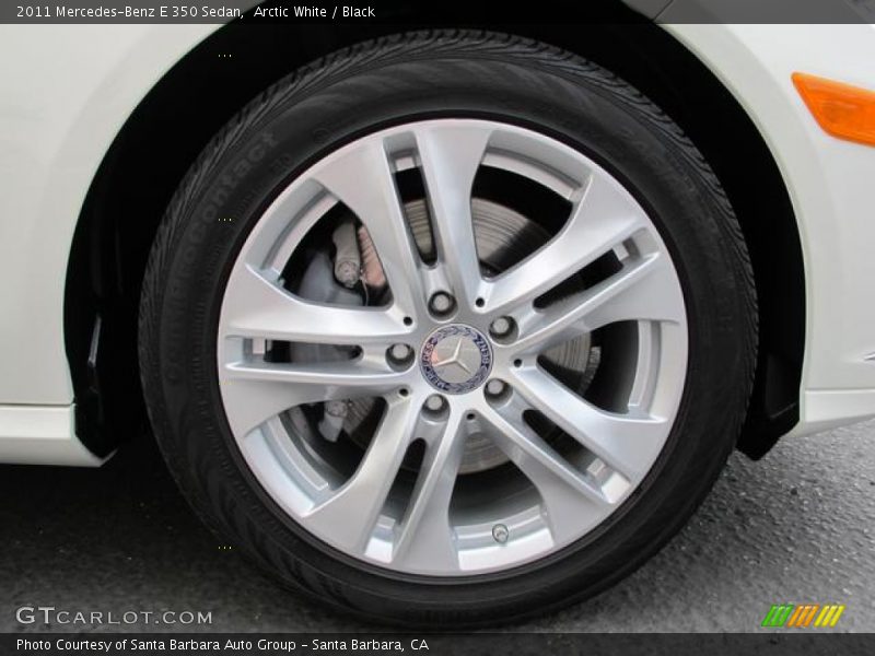 Arctic White / Black 2011 Mercedes-Benz E 350 Sedan
