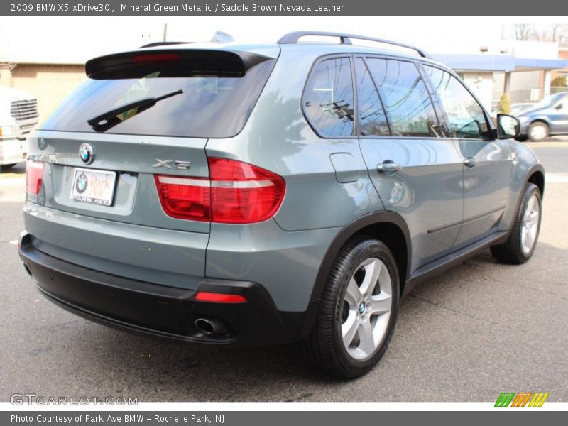 Mineral Green Metallic / Saddle Brown Nevada Leather 2009 BMW X5 xDrive30i