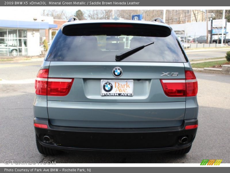 Mineral Green Metallic / Saddle Brown Nevada Leather 2009 BMW X5 xDrive30i