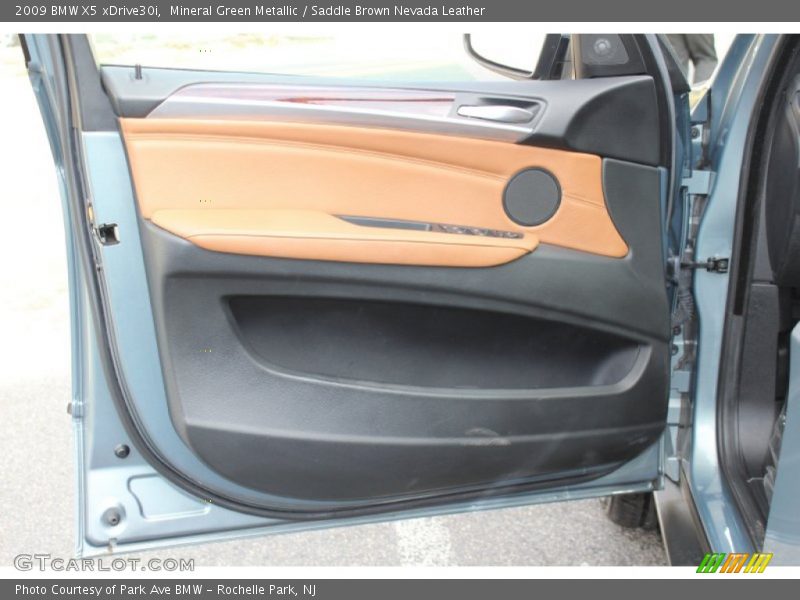 Mineral Green Metallic / Saddle Brown Nevada Leather 2009 BMW X5 xDrive30i