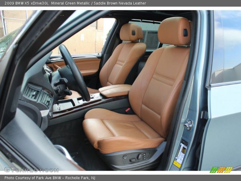 Mineral Green Metallic / Saddle Brown Nevada Leather 2009 BMW X5 xDrive30i