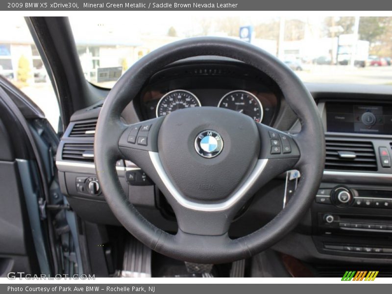 Mineral Green Metallic / Saddle Brown Nevada Leather 2009 BMW X5 xDrive30i