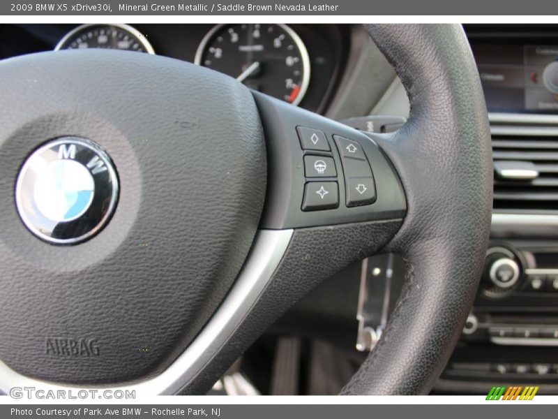 Mineral Green Metallic / Saddle Brown Nevada Leather 2009 BMW X5 xDrive30i