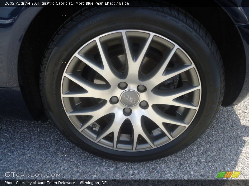 Moro Blue Pearl Effect / Beige 2009 Audi A4 2.0T quattro Cabriolet