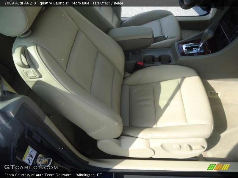 Moro Blue Pearl Effect / Beige 2009 Audi A4 2.0T quattro Cabriolet