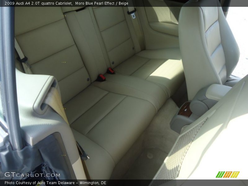 Moro Blue Pearl Effect / Beige 2009 Audi A4 2.0T quattro Cabriolet