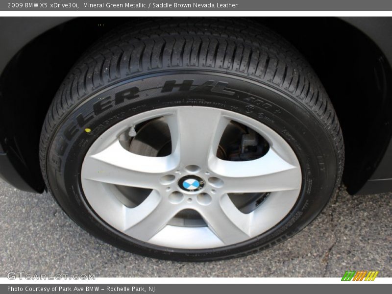 Mineral Green Metallic / Saddle Brown Nevada Leather 2009 BMW X5 xDrive30i