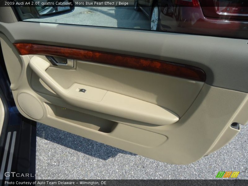 Moro Blue Pearl Effect / Beige 2009 Audi A4 2.0T quattro Cabriolet