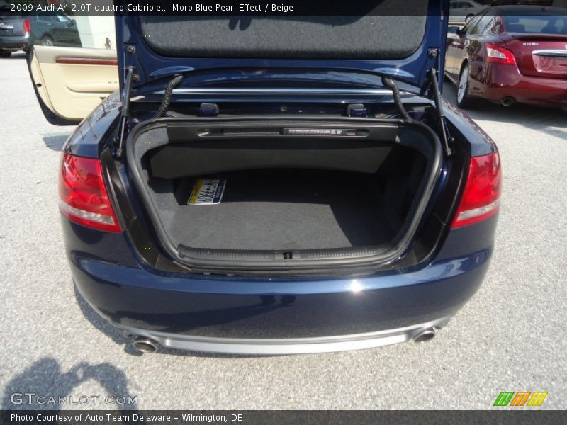 Moro Blue Pearl Effect / Beige 2009 Audi A4 2.0T quattro Cabriolet