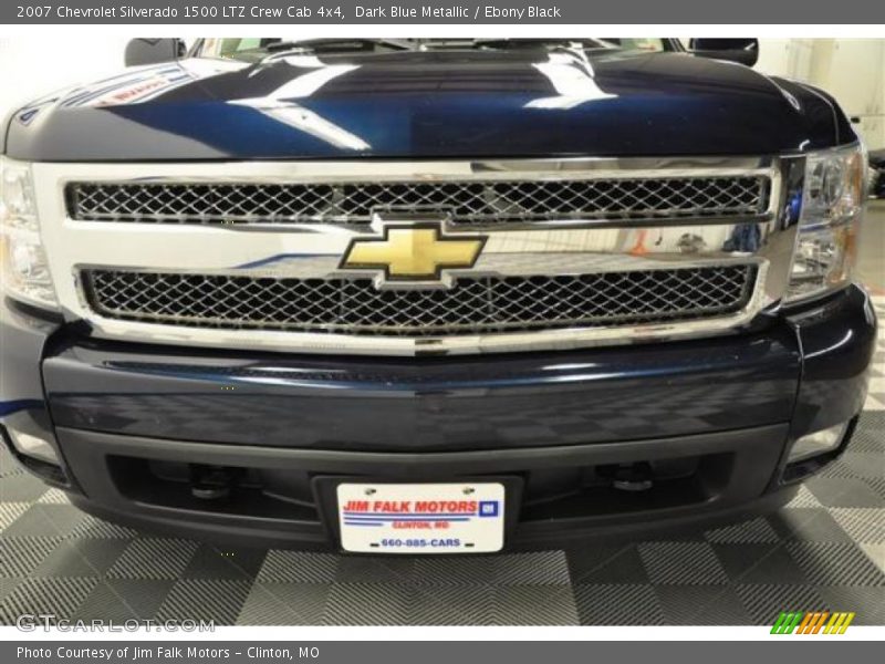 Dark Blue Metallic / Ebony Black 2007 Chevrolet Silverado 1500 LTZ Crew Cab 4x4