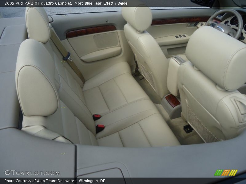 Moro Blue Pearl Effect / Beige 2009 Audi A4 2.0T quattro Cabriolet