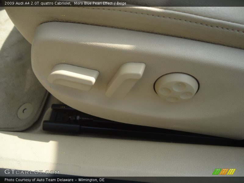 Moro Blue Pearl Effect / Beige 2009 Audi A4 2.0T quattro Cabriolet