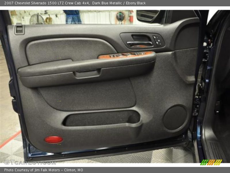 Dark Blue Metallic / Ebony Black 2007 Chevrolet Silverado 1500 LTZ Crew Cab 4x4