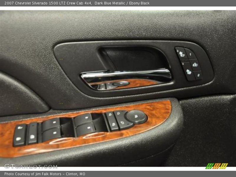 Dark Blue Metallic / Ebony Black 2007 Chevrolet Silverado 1500 LTZ Crew Cab 4x4
