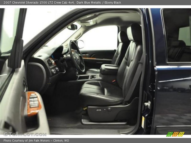 Dark Blue Metallic / Ebony Black 2007 Chevrolet Silverado 1500 LTZ Crew Cab 4x4