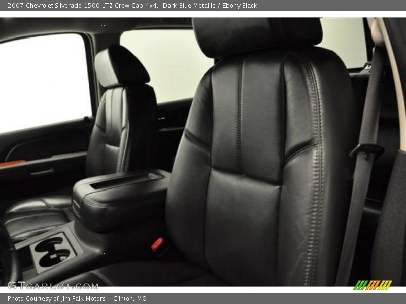Dark Blue Metallic / Ebony Black 2007 Chevrolet Silverado 1500 LTZ Crew Cab 4x4