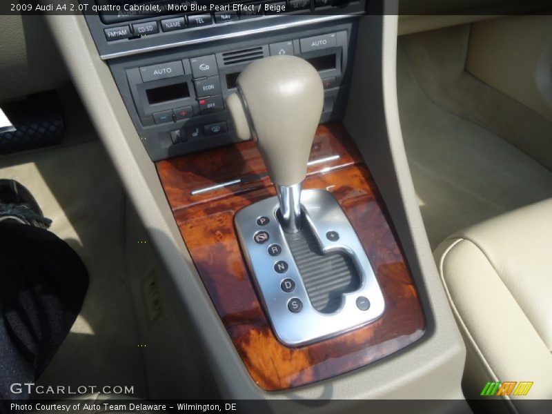 Moro Blue Pearl Effect / Beige 2009 Audi A4 2.0T quattro Cabriolet