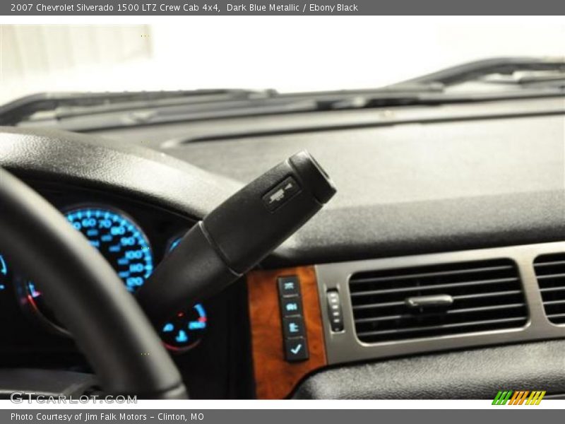 Dark Blue Metallic / Ebony Black 2007 Chevrolet Silverado 1500 LTZ Crew Cab 4x4