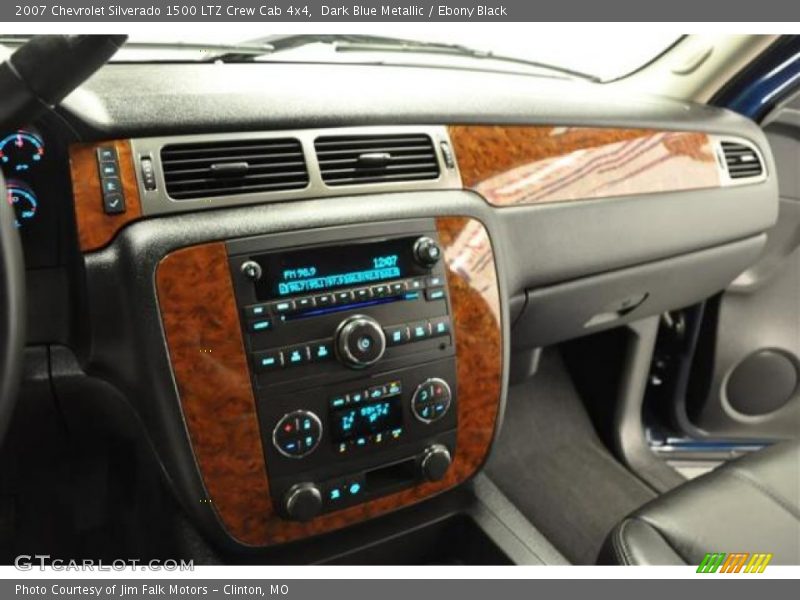 Dark Blue Metallic / Ebony Black 2007 Chevrolet Silverado 1500 LTZ Crew Cab 4x4