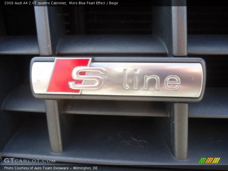 Moro Blue Pearl Effect / Beige 2009 Audi A4 2.0T quattro Cabriolet
