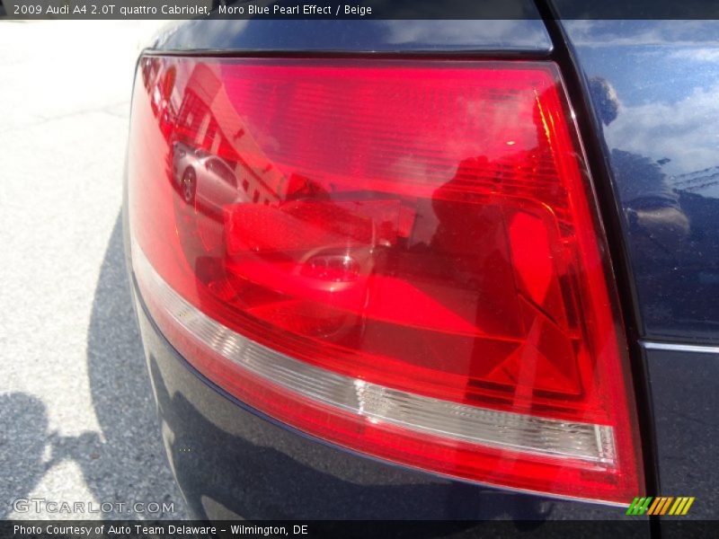 Moro Blue Pearl Effect / Beige 2009 Audi A4 2.0T quattro Cabriolet