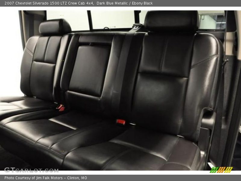 Dark Blue Metallic / Ebony Black 2007 Chevrolet Silverado 1500 LTZ Crew Cab 4x4