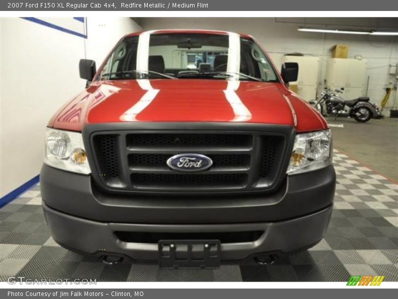 Redfire Metallic / Medium Flint 2007 Ford F150 XL Regular Cab 4x4
