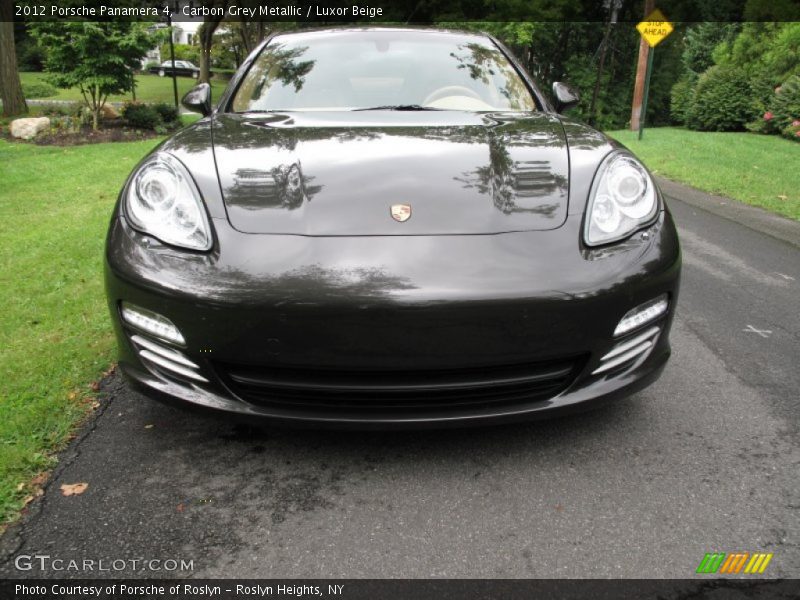 Carbon Grey Metallic / Luxor Beige 2012 Porsche Panamera 4