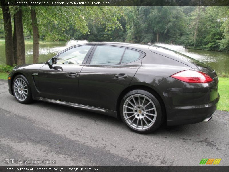 Carbon Grey Metallic / Luxor Beige 2012 Porsche Panamera 4