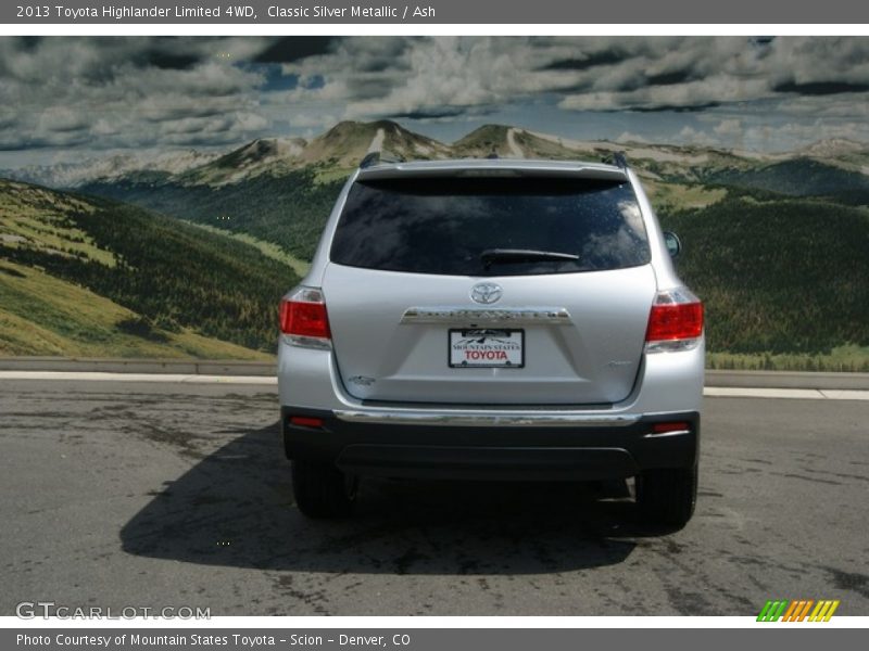 Classic Silver Metallic / Ash 2013 Toyota Highlander Limited 4WD