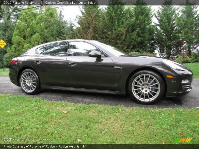 Carbon Grey Metallic / Luxor Beige 2012 Porsche Panamera 4