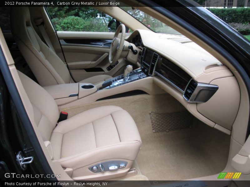 Carbon Grey Metallic / Luxor Beige 2012 Porsche Panamera 4