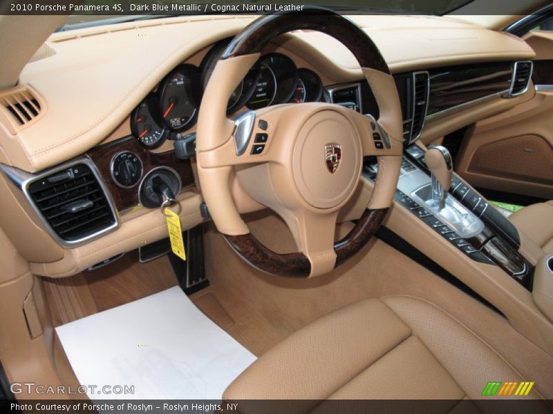 Dark Blue Metallic / Cognac Natural Leather 2010 Porsche Panamera 4S