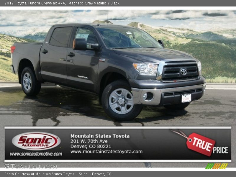 Magnetic Gray Metallic / Black 2012 Toyota Tundra CrewMax 4x4