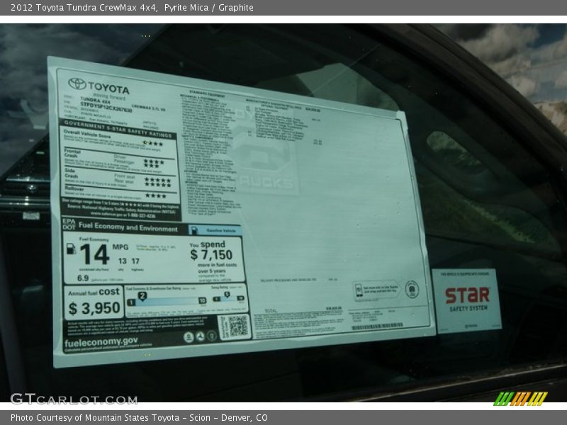 Pyrite Mica / Graphite 2012 Toyota Tundra CrewMax 4x4