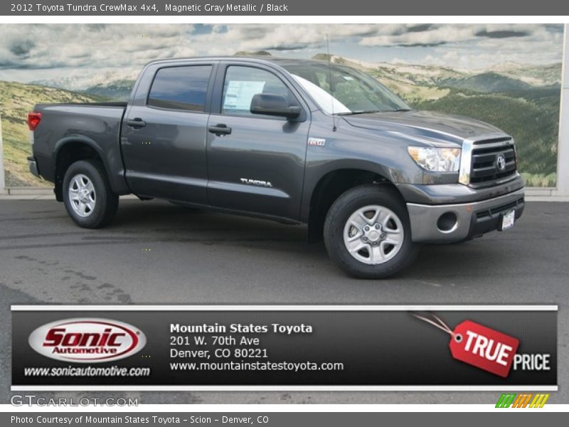 Magnetic Gray Metallic / Black 2012 Toyota Tundra CrewMax 4x4