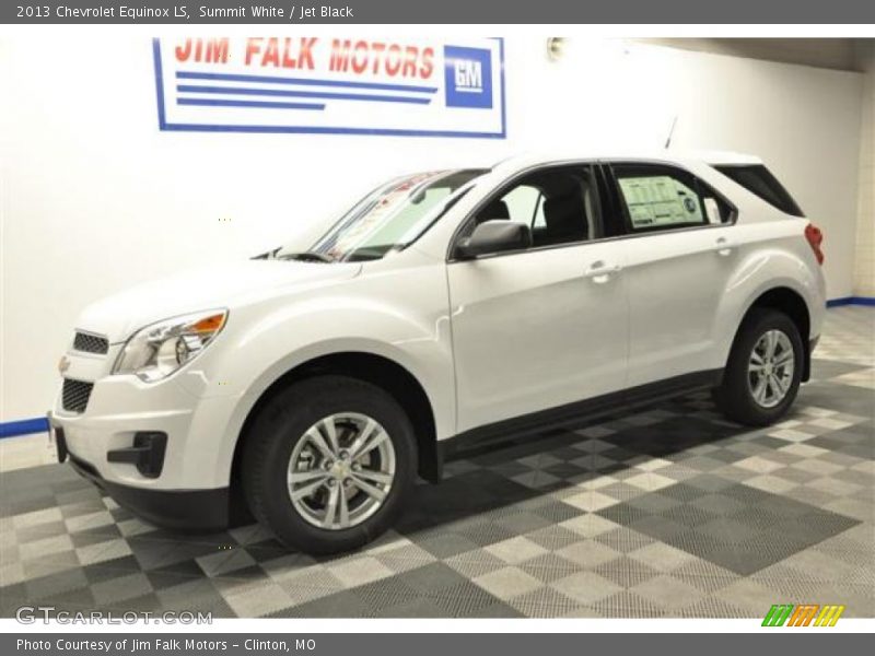 Summit White / Jet Black 2013 Chevrolet Equinox LS
