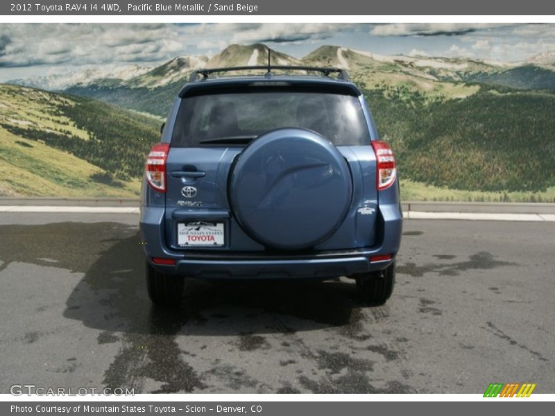 Pacific Blue Metallic / Sand Beige 2012 Toyota RAV4 I4 4WD
