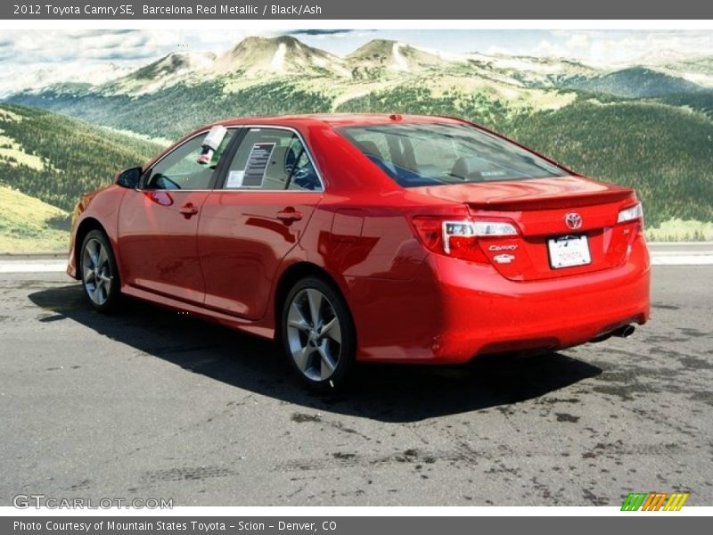 Barcelona Red Metallic / Black/Ash 2012 Toyota Camry SE
